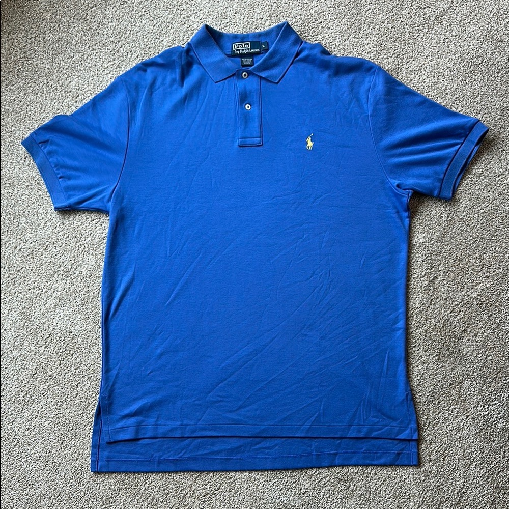 Polo by Ralph Lauren Blue Piqué Polo Shirt